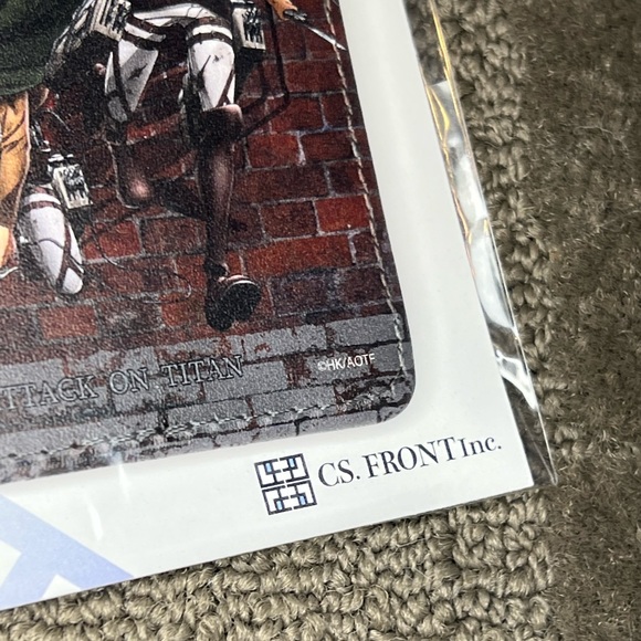 Attack on Titan / Shingeki no Kyojin Leather Pass / Card / ID Case Keychain AOT - Picture 5 of 6